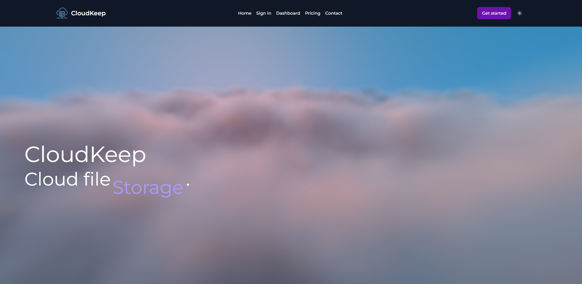 CloudKeep project screenshot